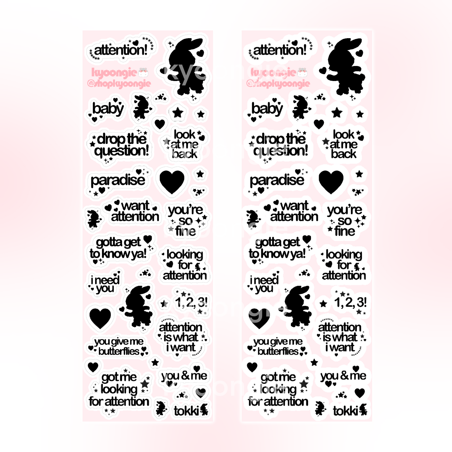 Kpop Girl Group Sticker Sheets (4 designs)
