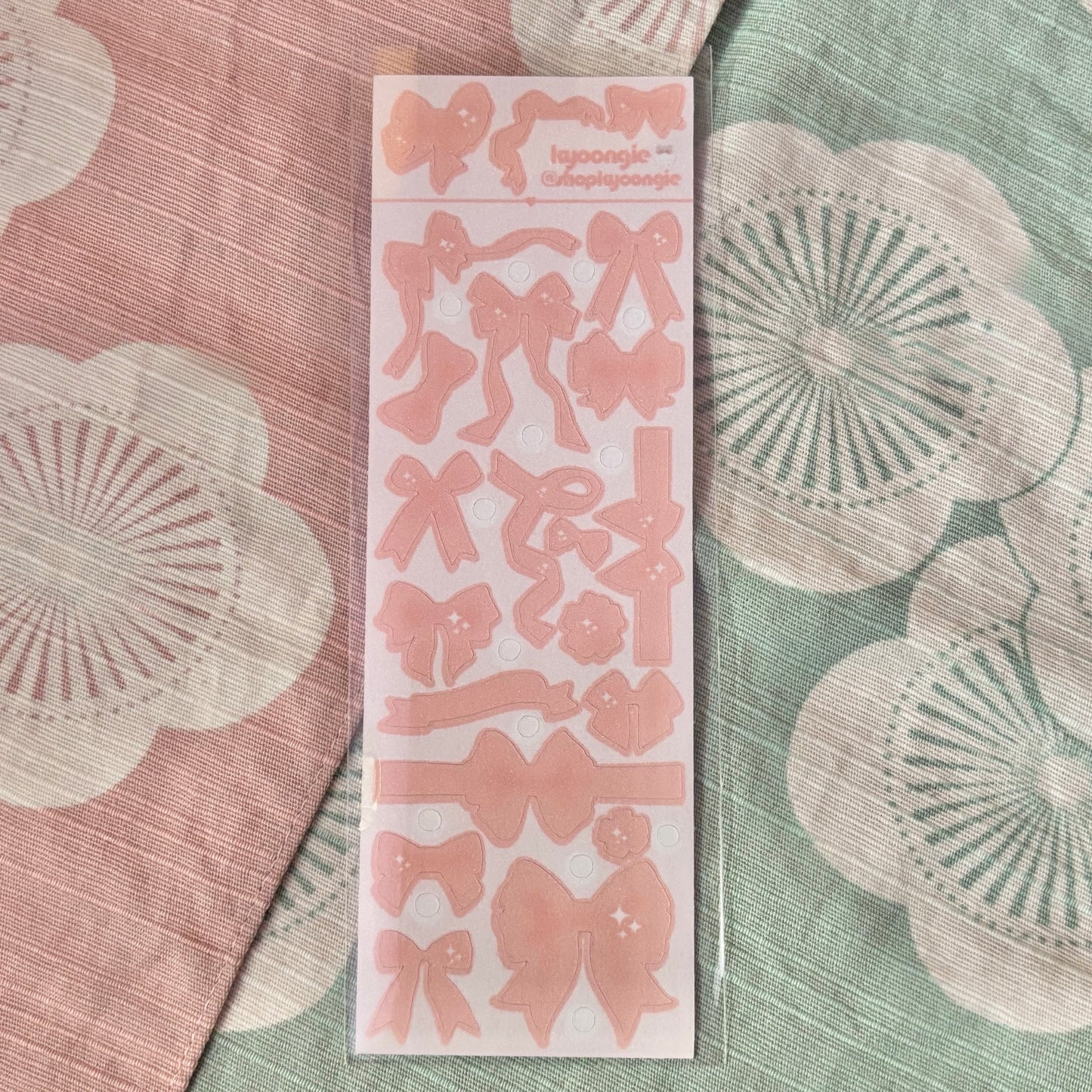 Coquette Ribbons Deco Sticker Sheets (4 designs)