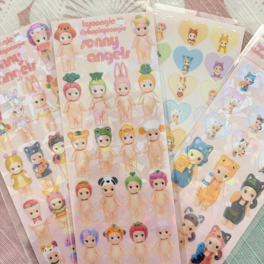 Baby Angel Sticker Sheets (4 designs)