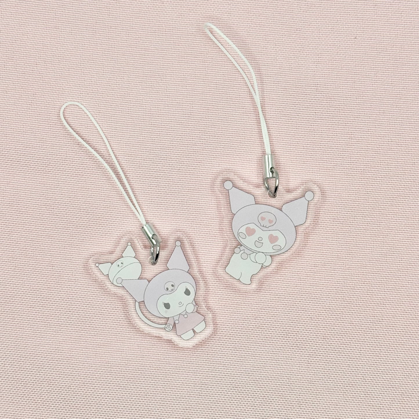 Goth Bunny Kuro Phone Charms