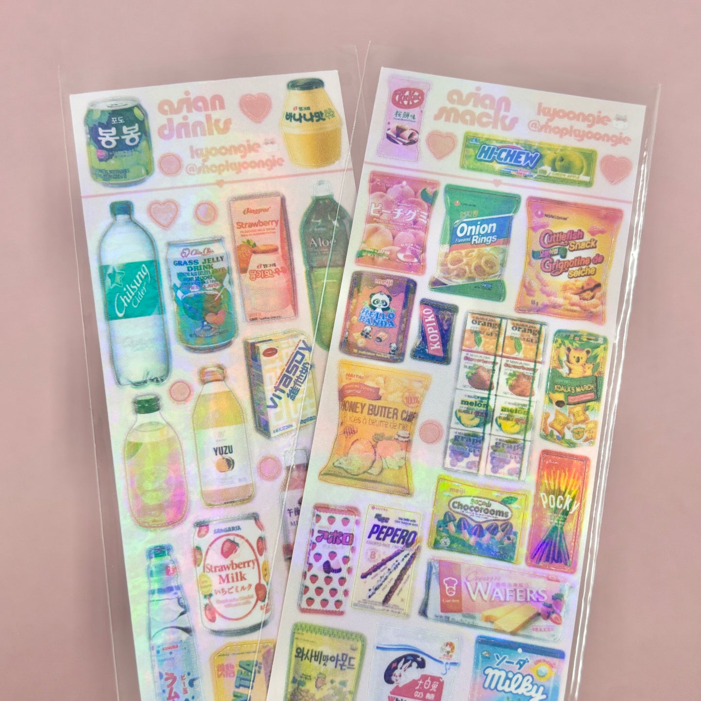 Asian Foods Sticker Sheets (2 designs)