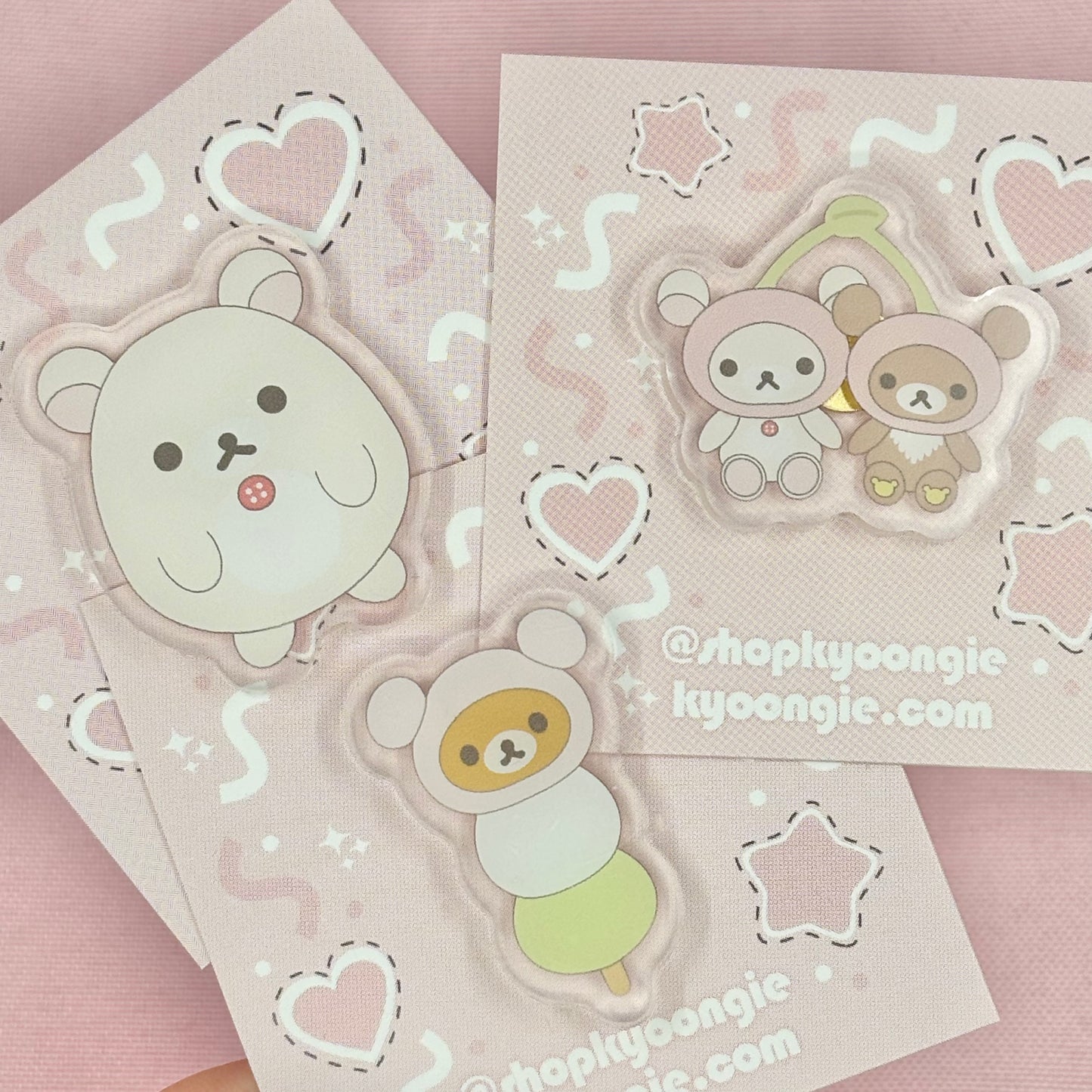 Kuma Acrylic Pins
