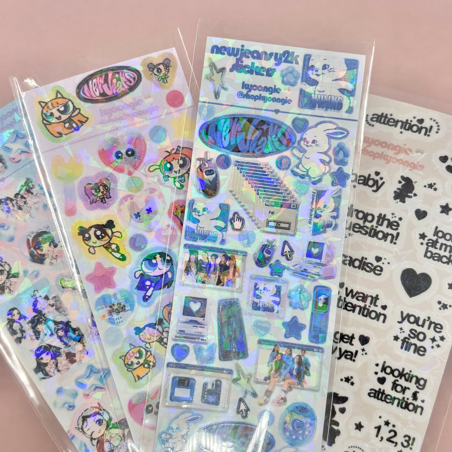 Kpop Girl Group Sticker Sheets (4 designs)