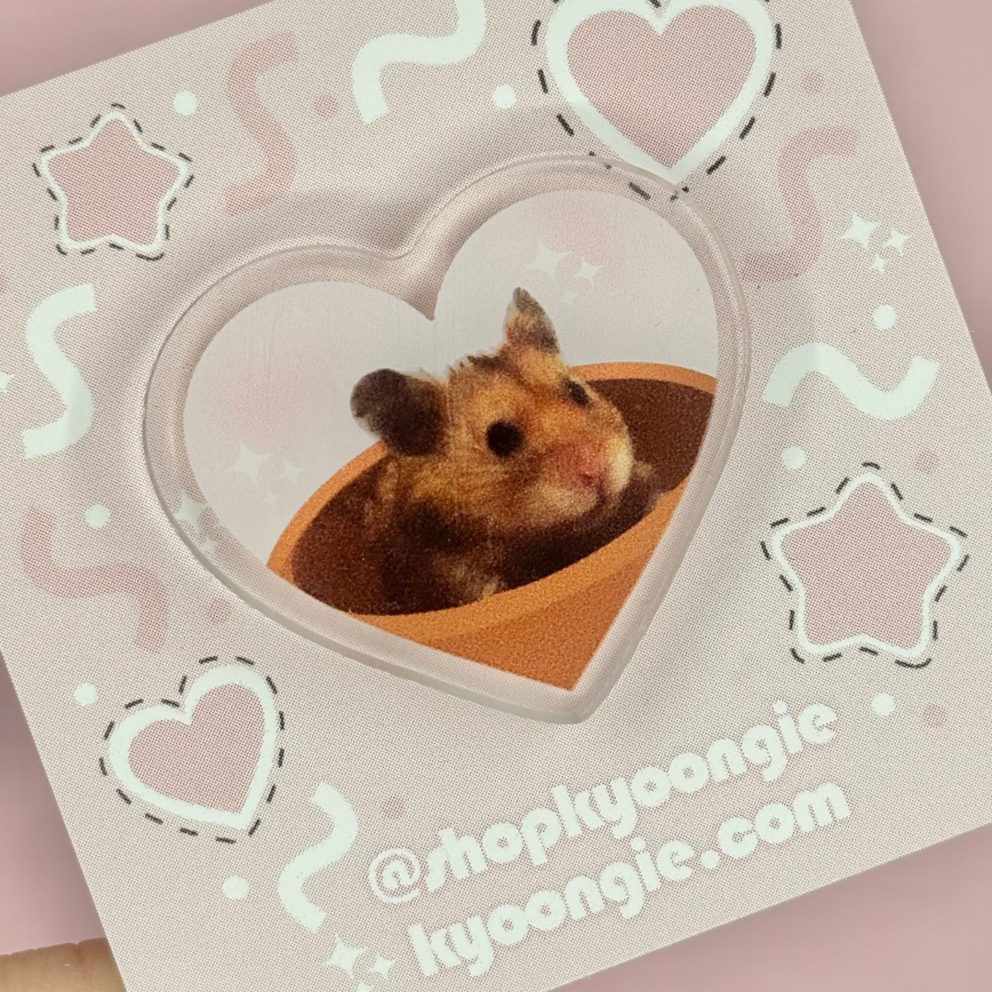 Hamster Acrylic Pin