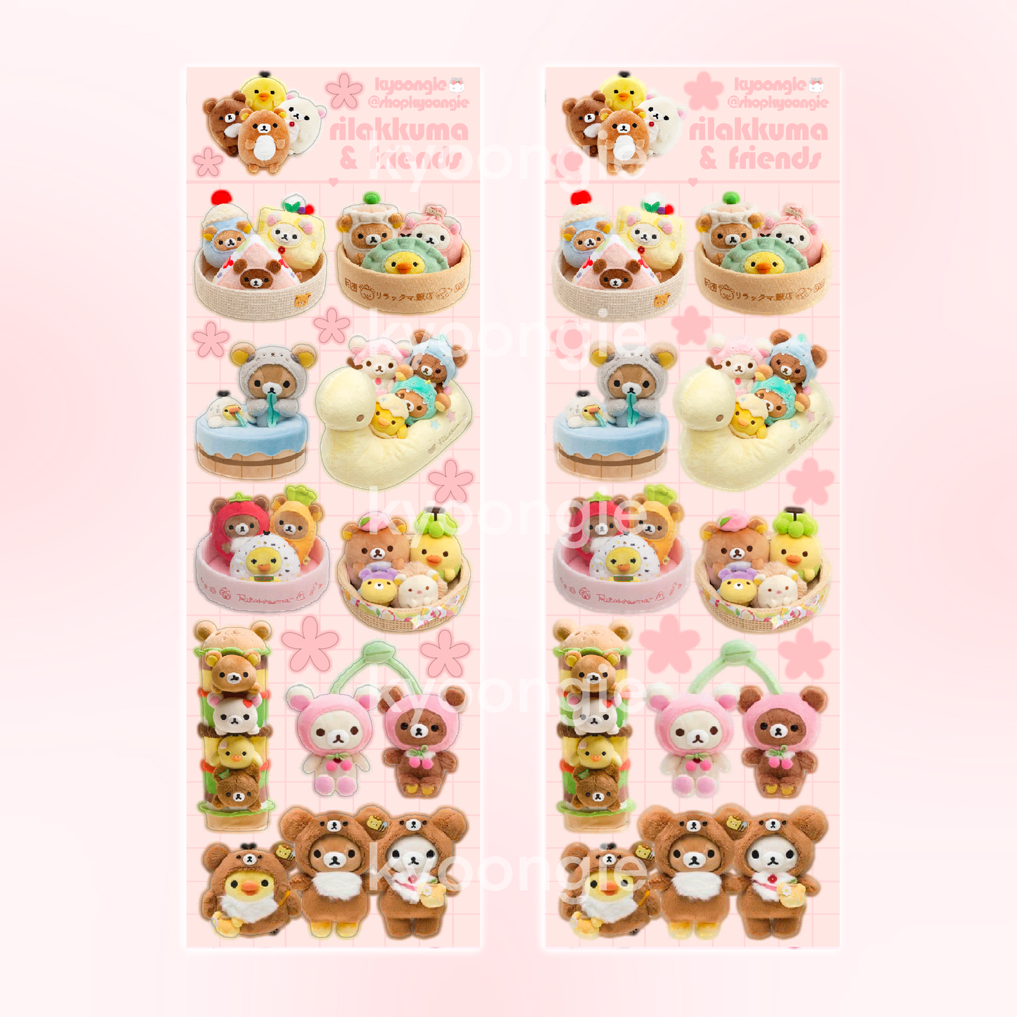 Kuma Bears Sticker Sheets (5 designs)