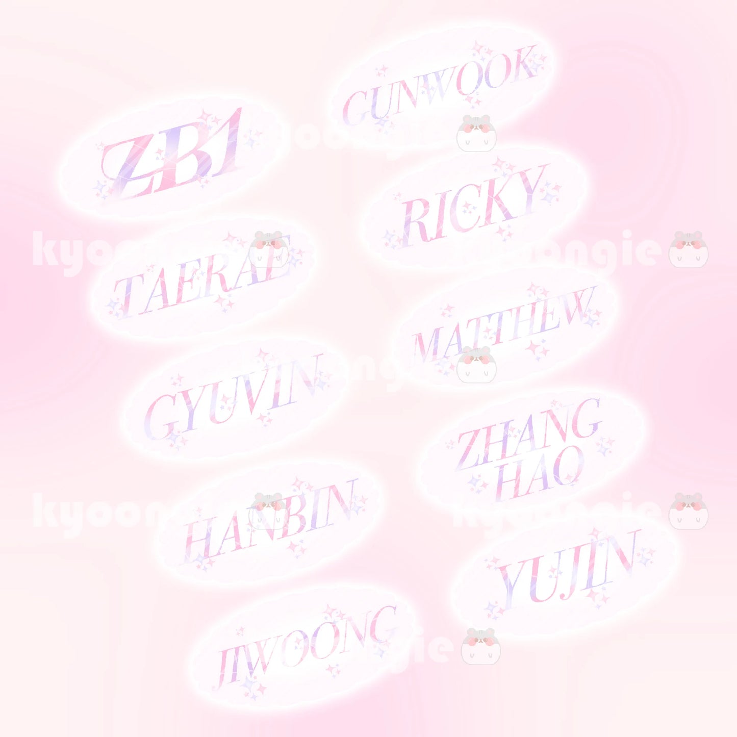 ZB1 Members Stickers | ZEROBASEONE / 제로베이스원 Die Cut Stickers
