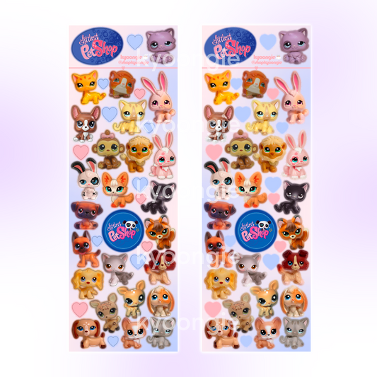 Pet Shop Sticker Sheet