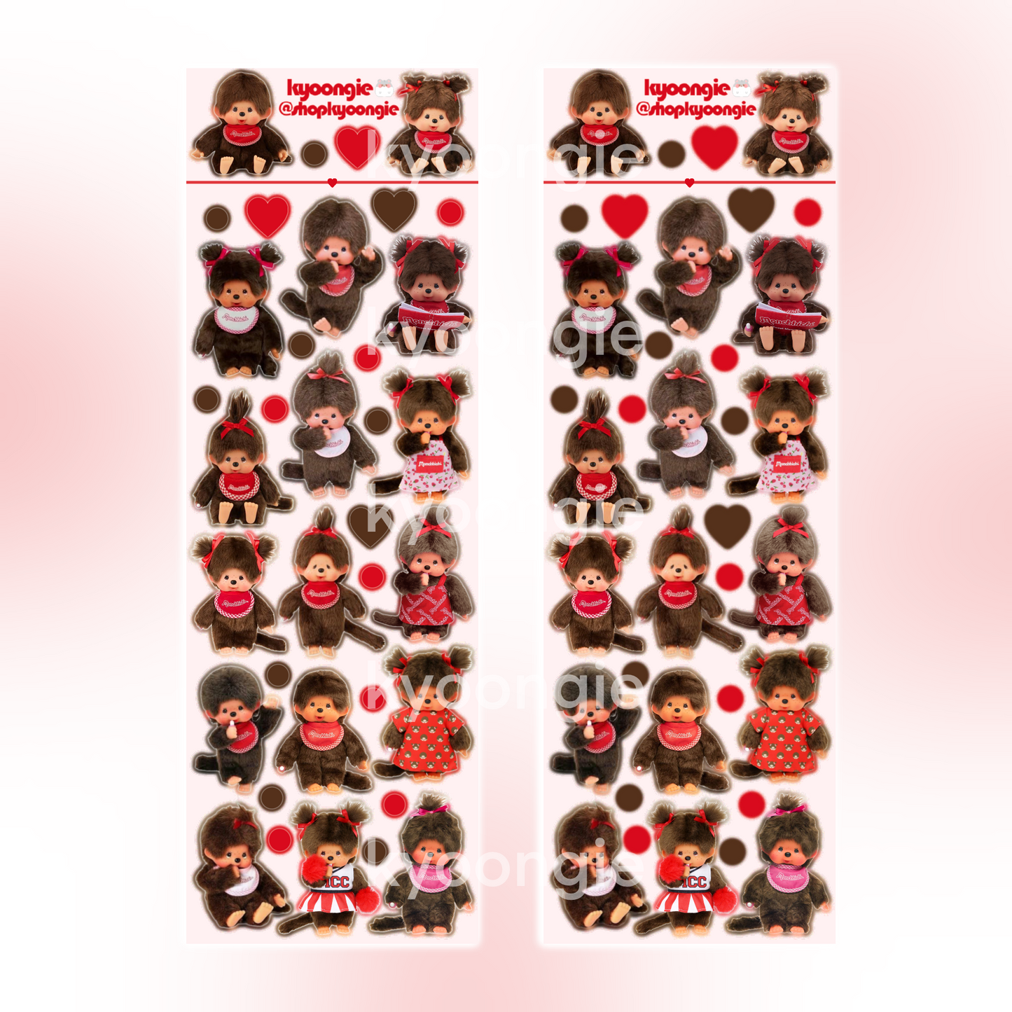 Cute Monkey Chhichi Sticker Sheet