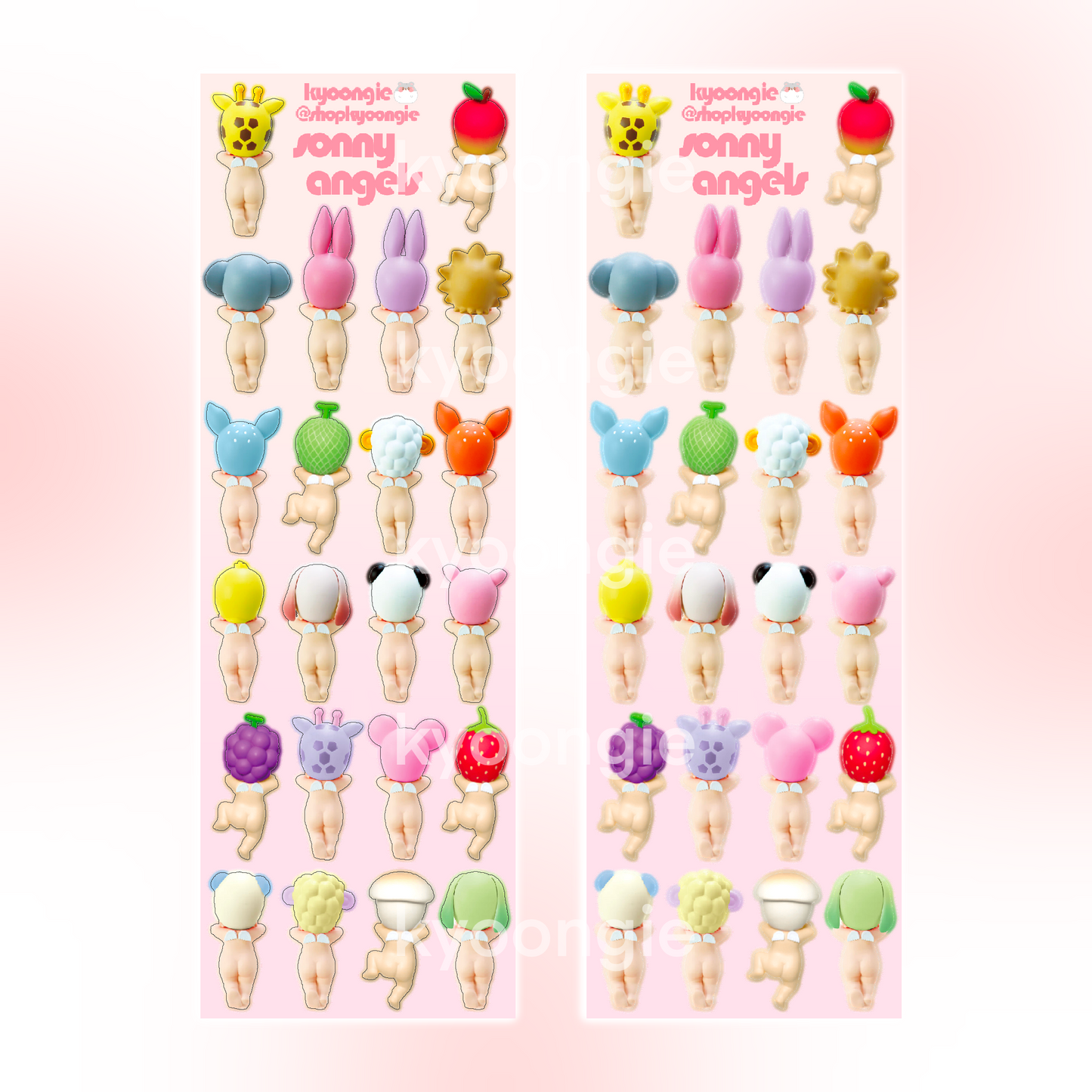 Baby Angel Sticker Sheets (7 designs)