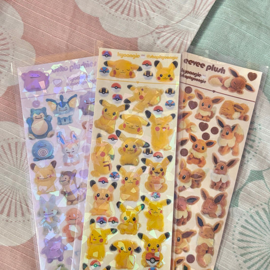Pocket Monsters Sticker Sheets (3 designs)