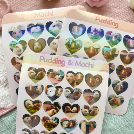 Guinea Pigs Sticker Sheets (3 designs)