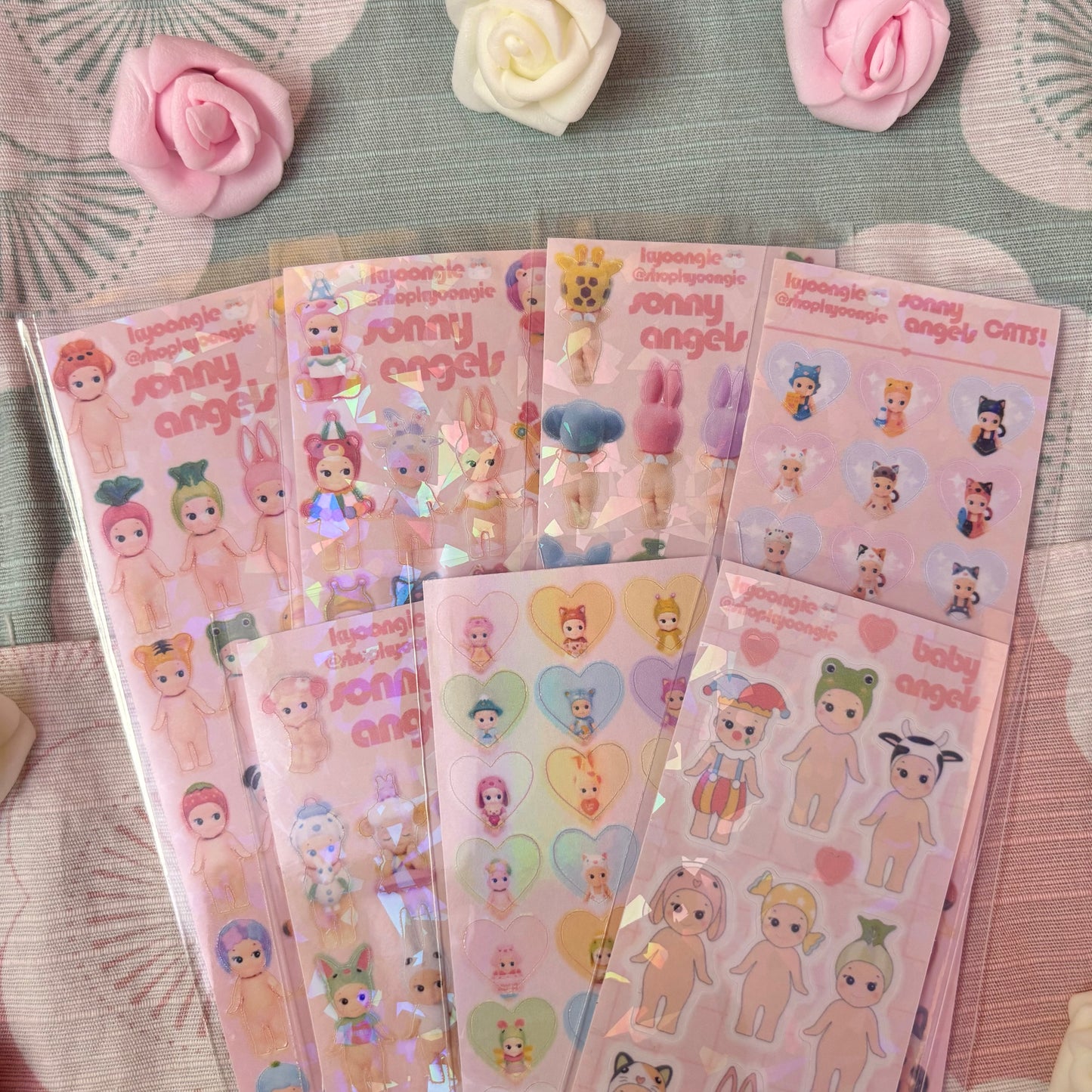 Baby Angel Sticker Sheets (7 designs)