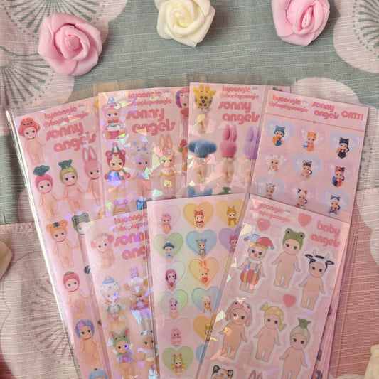 Baby Angel Sticker Sheets (7 designs)