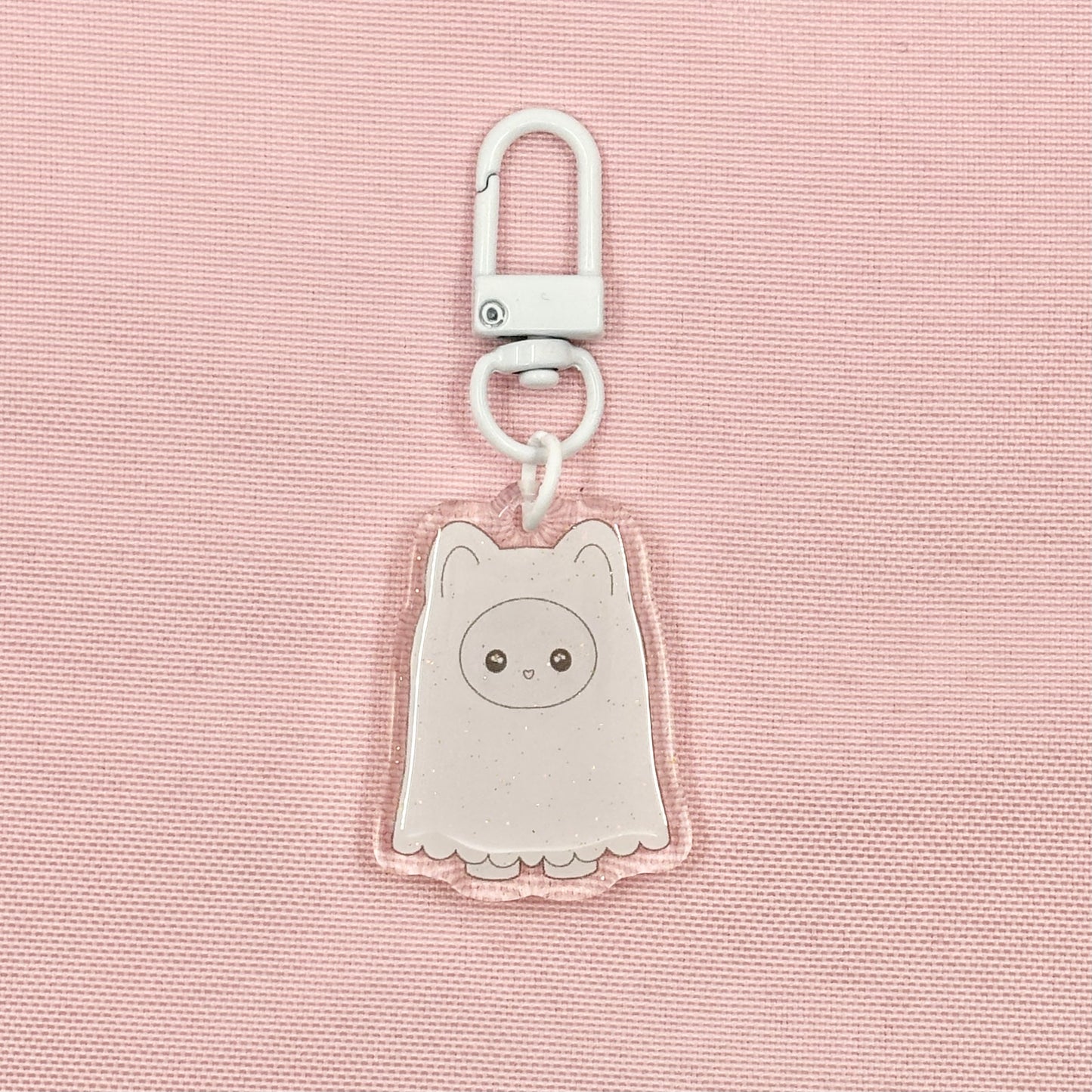 Ghost Kitty Keychain