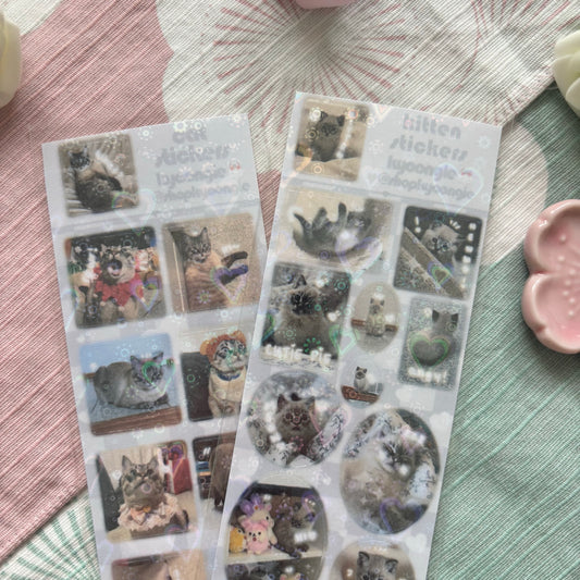 I Love My Cat Sticker Sheets (2 designs)