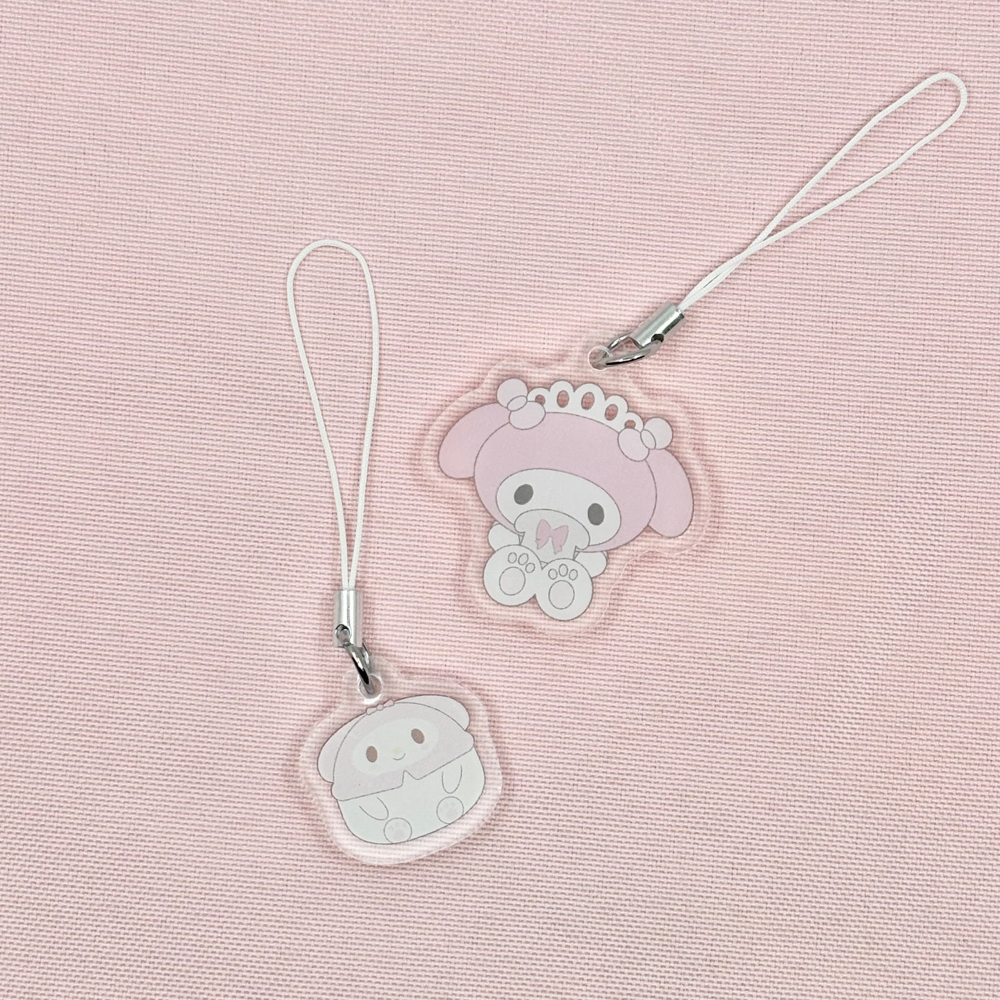 Pink Bunny My Melo Phone Charms