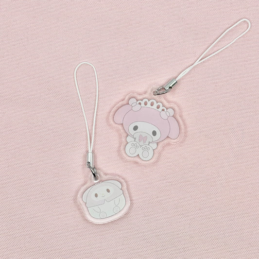 Pink Bunny My Melo Phone Charms