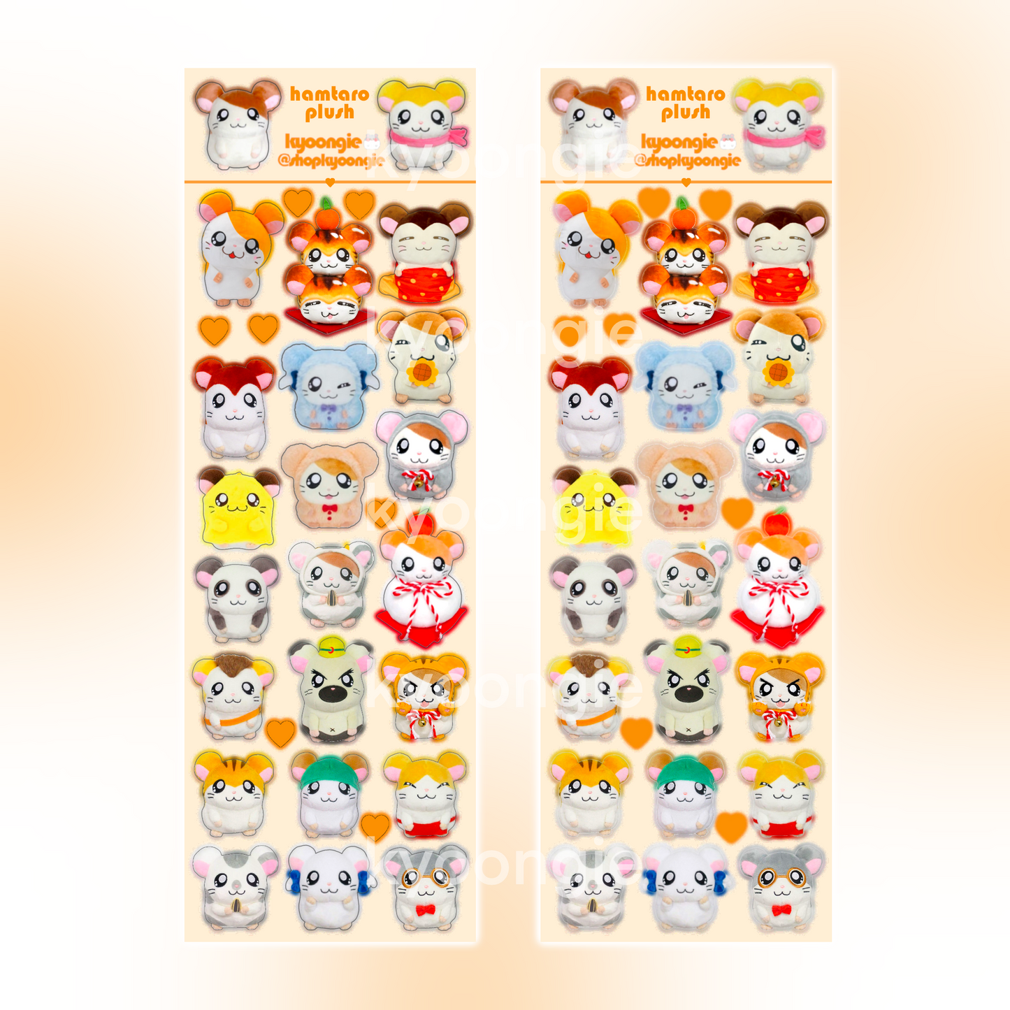 Hamtaro Sticker Sheet