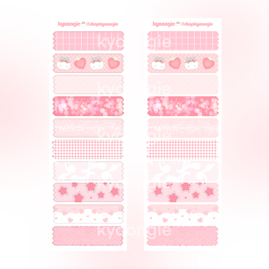 Washi Tape-Style Strips Stickers