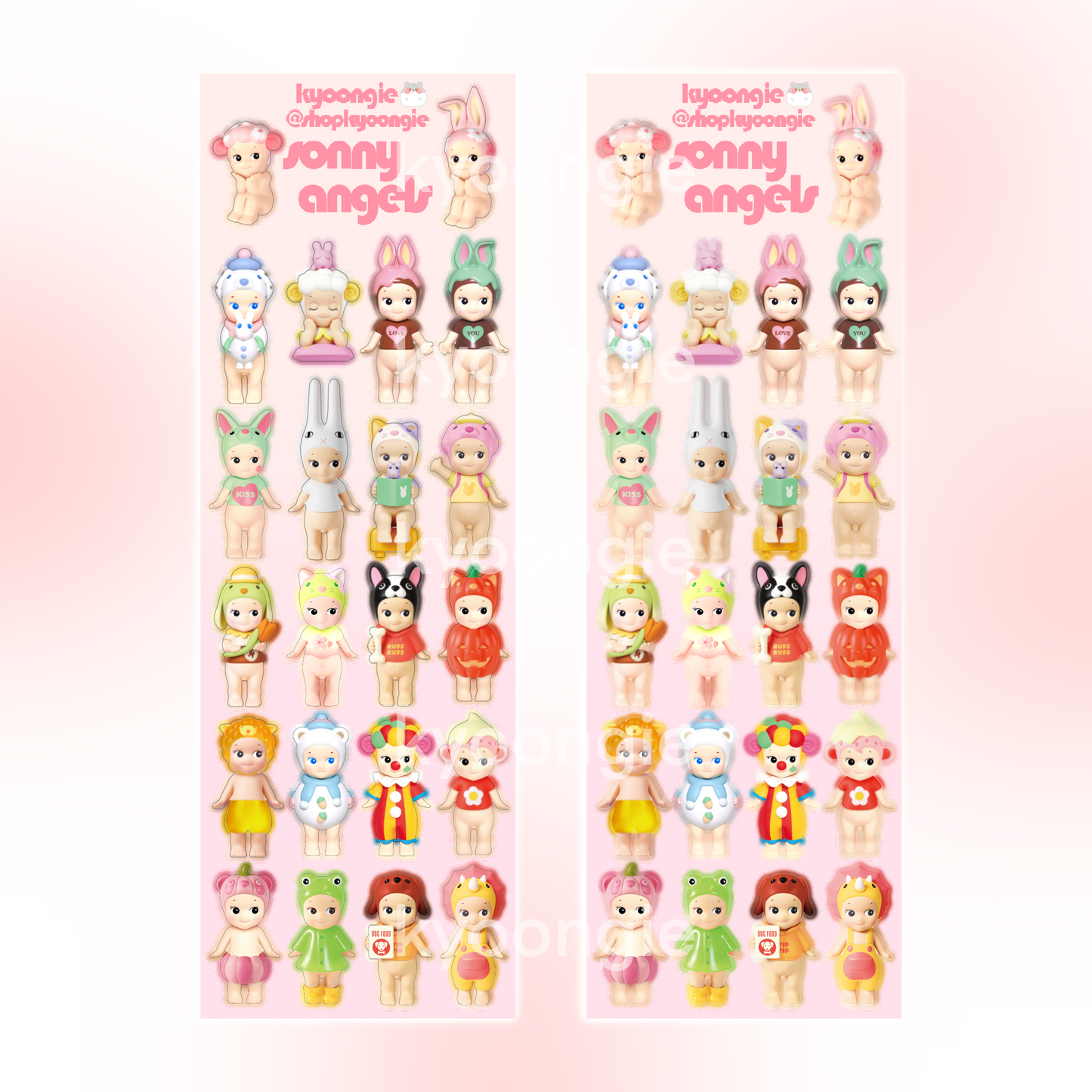 Baby Angel Sticker Sheets (7 designs)