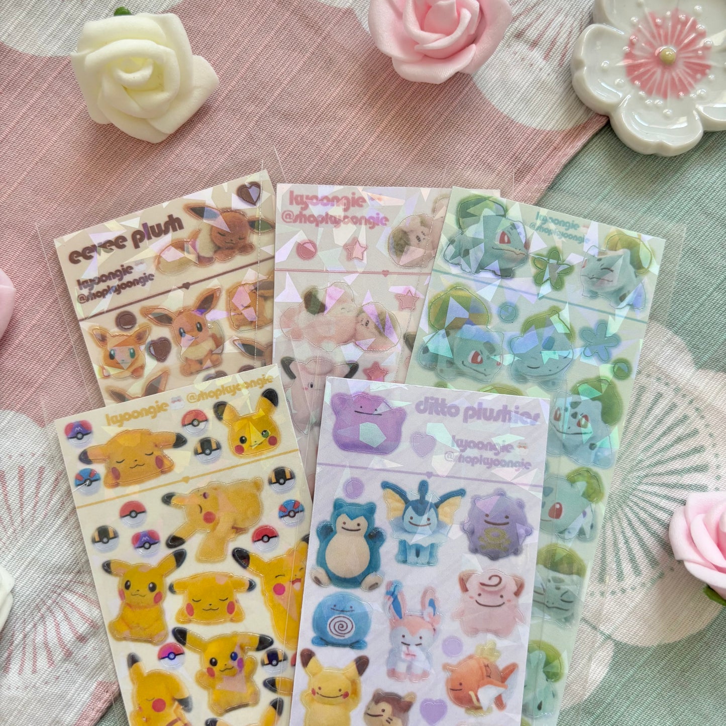 Pocket Monsters Sticker Sheets (5 designs)