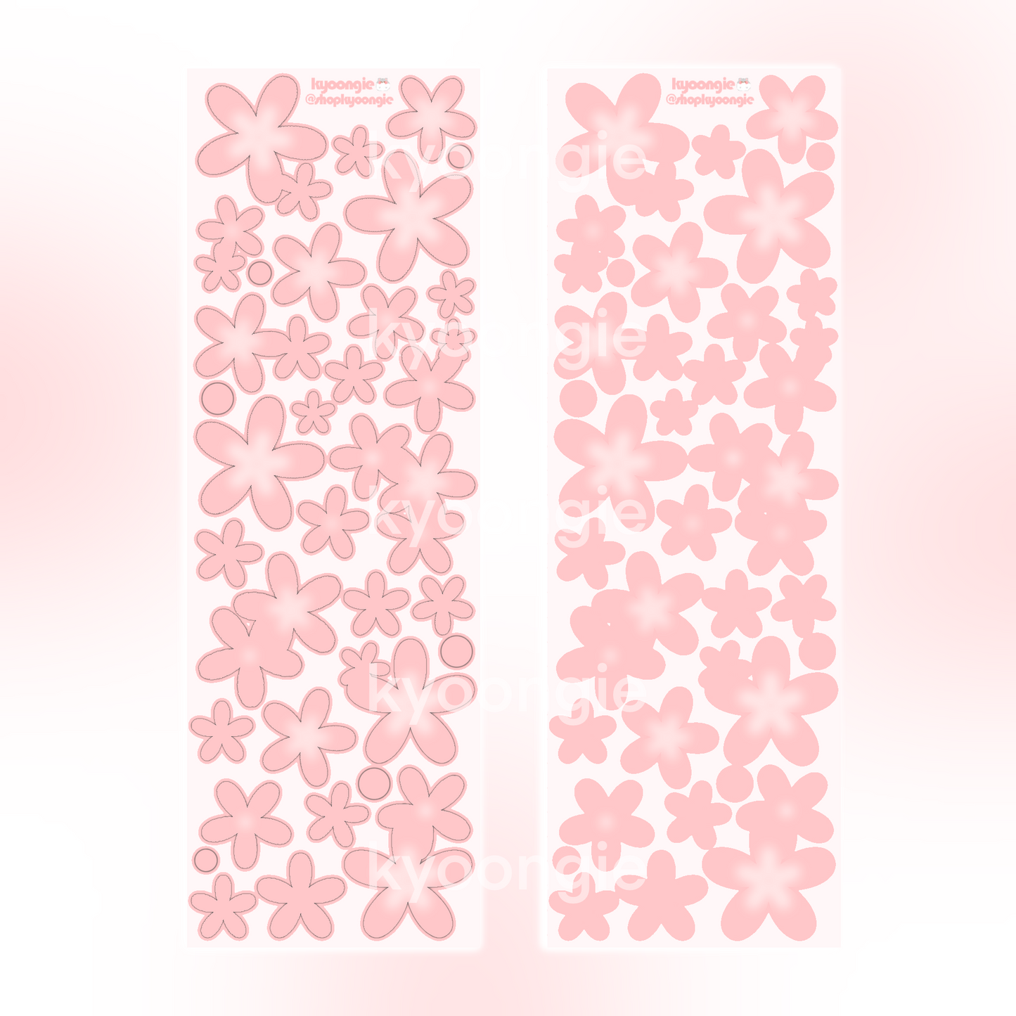 Floral Deco Stickers (8 Colors)