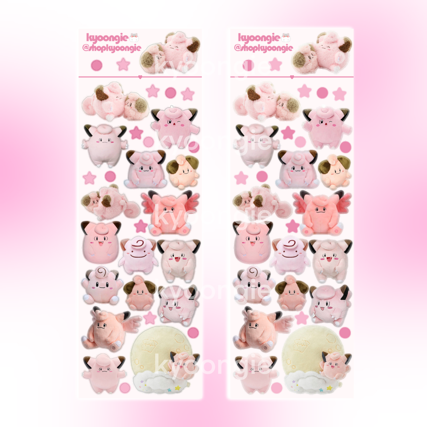 Pocket Monsters Sticker Sheets (5 designs)