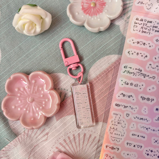 Kaomojis Sheet Keychain