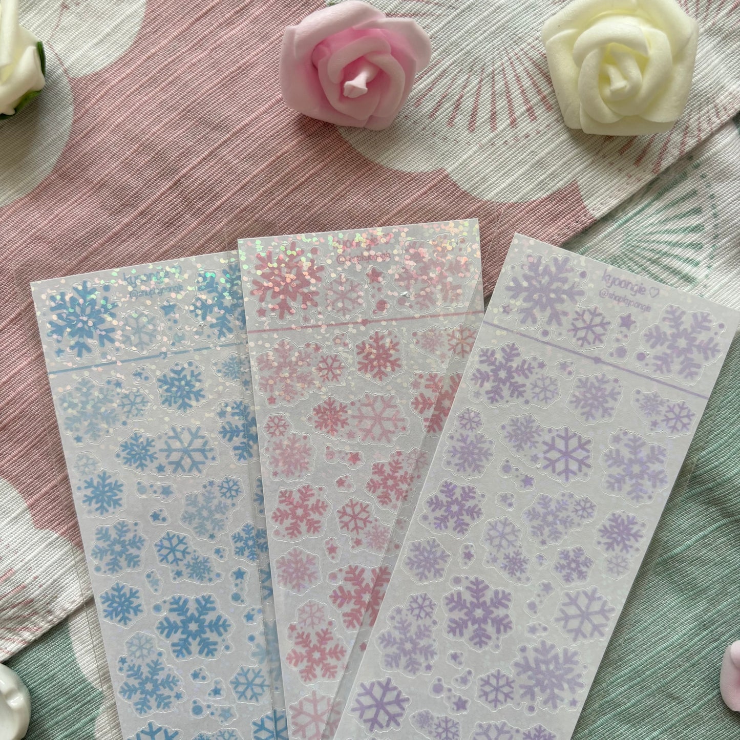 Winter Snowflake Deco Stickers (3 Colors)