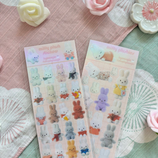 Miffy Plushies Sticker Sheets