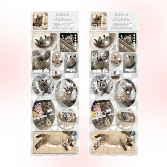 Cute Kitten Stickers