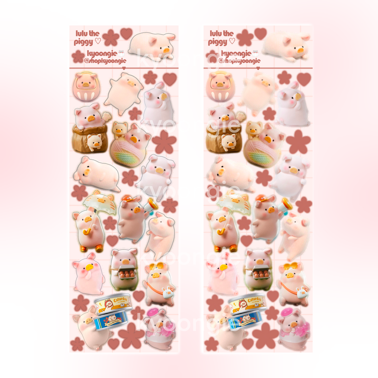 Cute Pig Sticker Sheet