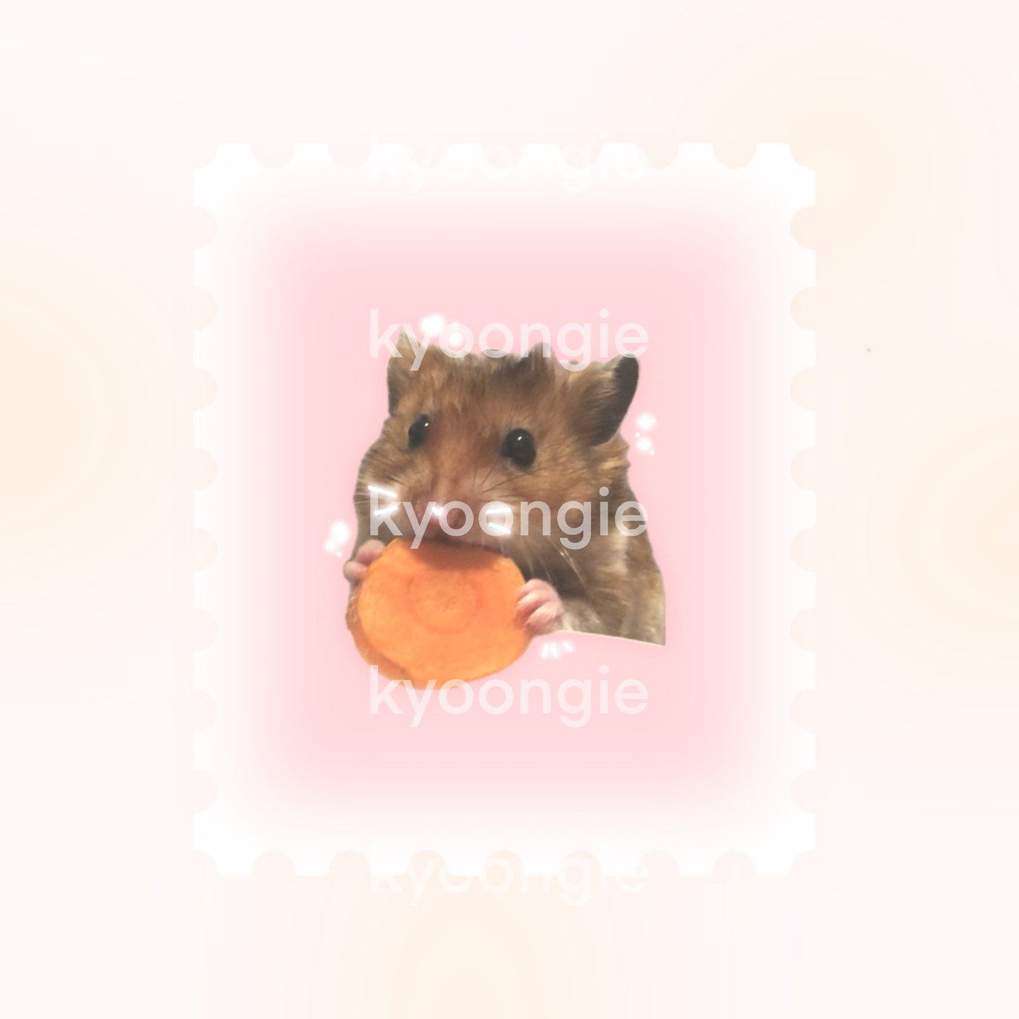 Hamster Stamp Sticker