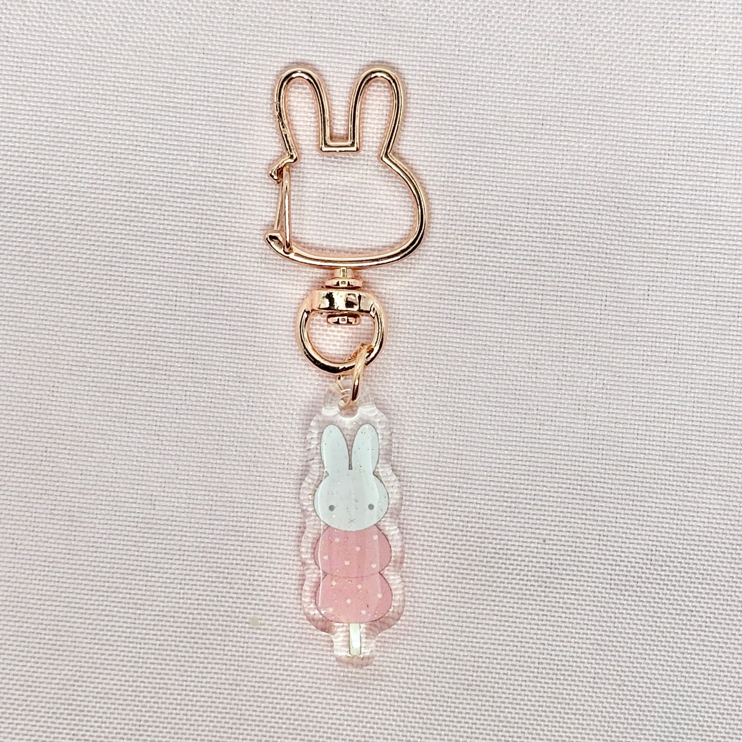 Strawberry Tanghulu Bunny Keychain