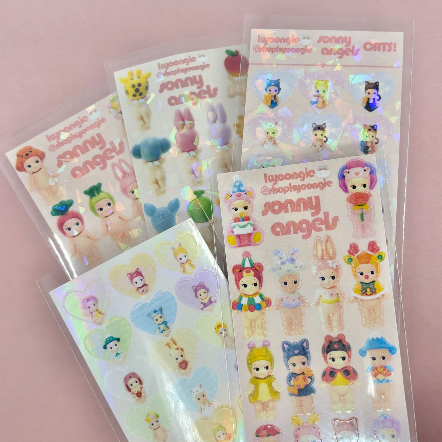 Baby Angel Sticker Sheets (5 designs)