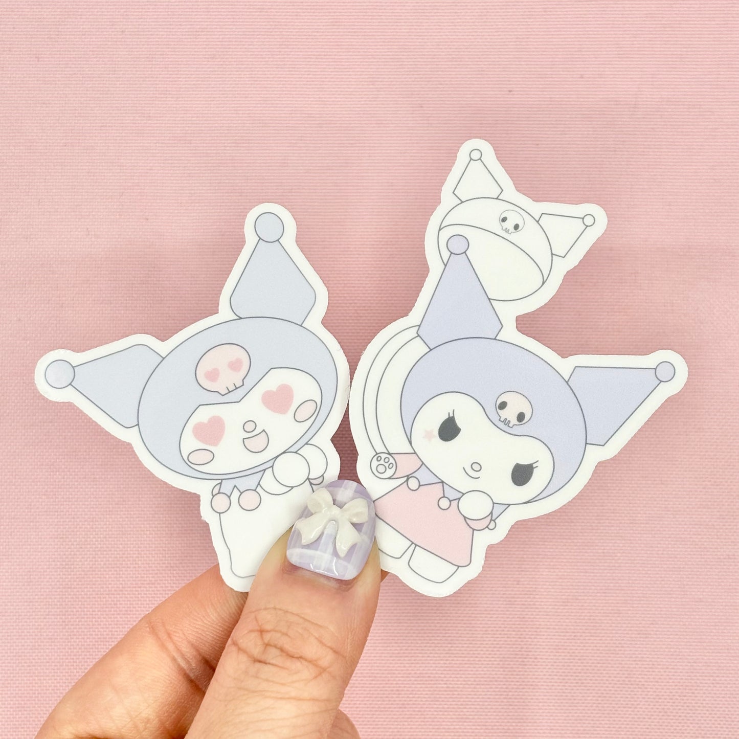 Goth Bunny Kuro Waterproof Stickers