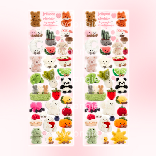 Cute Jelly Plushies Stickers