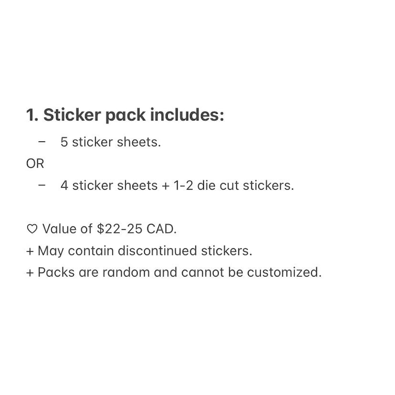 Random Pack (Stickers, Seconds/B-grade, Stationery, Deco)