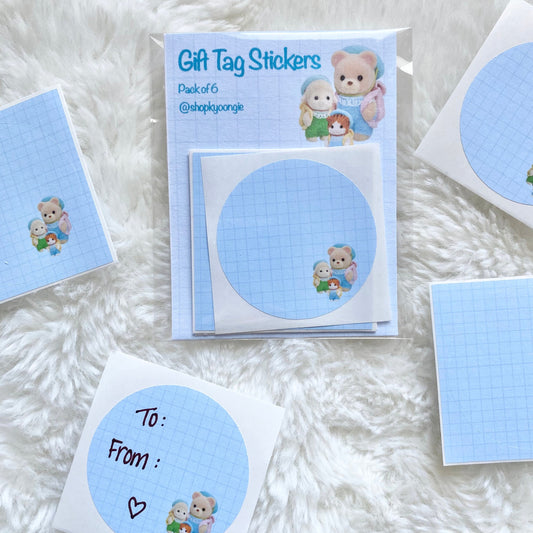 Cute Critters Gift Tag Sticker Set