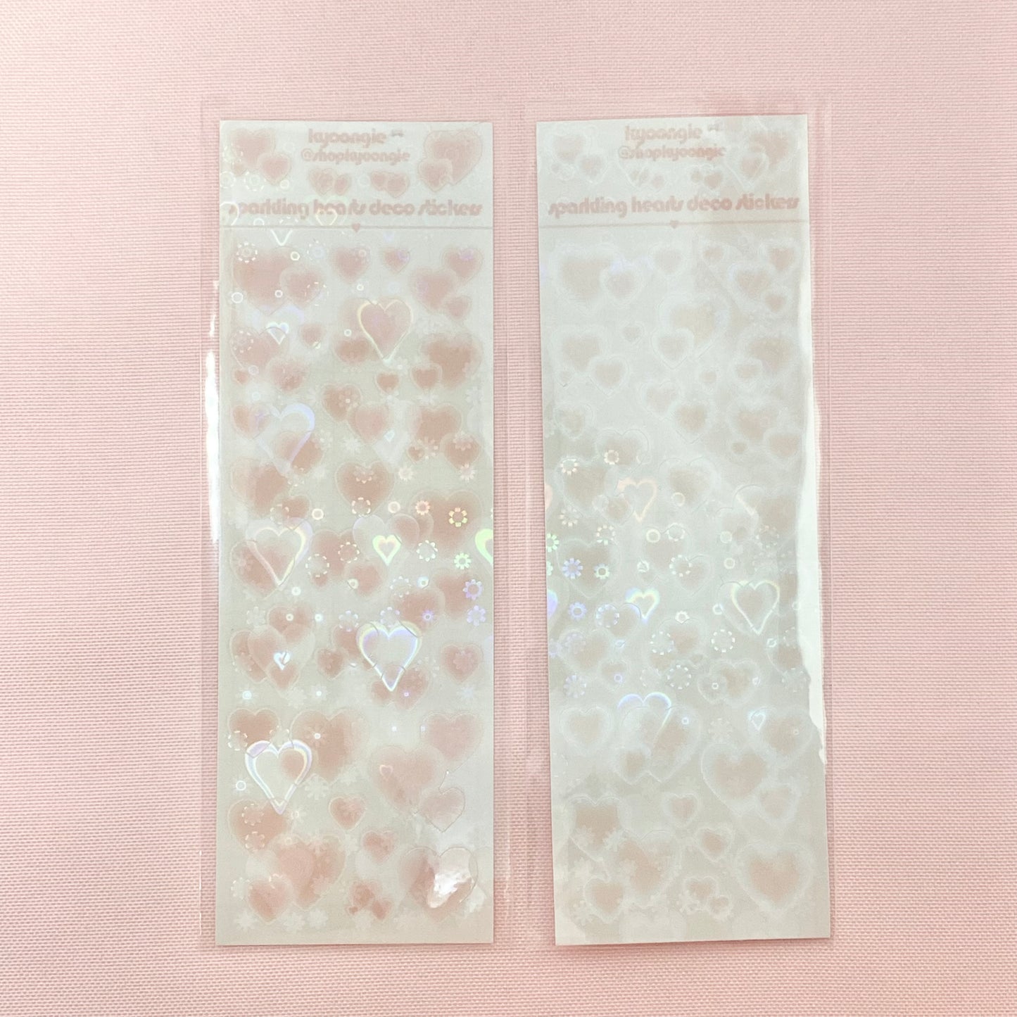 Sparkling Hearts Deco Stickers